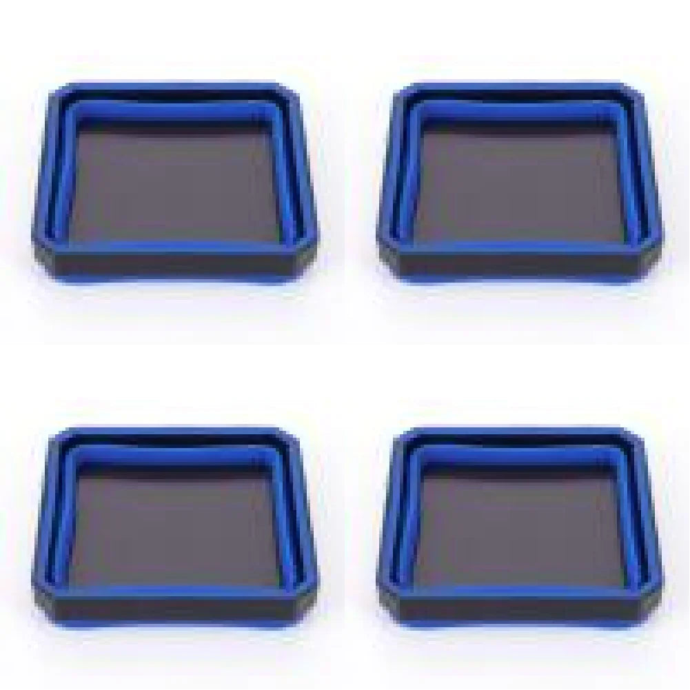 5-Inch Collapsible Magnetic Screw Tray - Silicone Tool Parts Storage Bowl for Plumbers, Carpenters & Mechanics