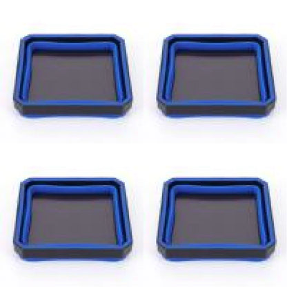 5-Inch Collapsible Magnetic Screw Tray - Silicone Tool Parts Storage Bowl for Plumbers, Carpenters & Mechanics