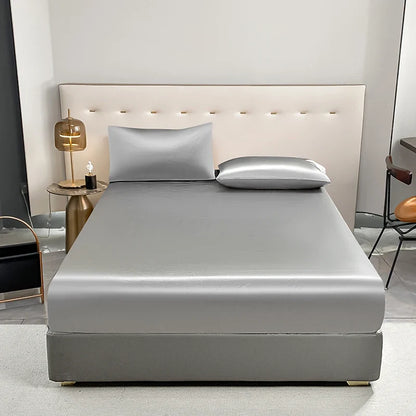 Waterproof Fitted Mattress Sheet - Anti-Slip Elastic Band Bed Cover with Adjustable Fit