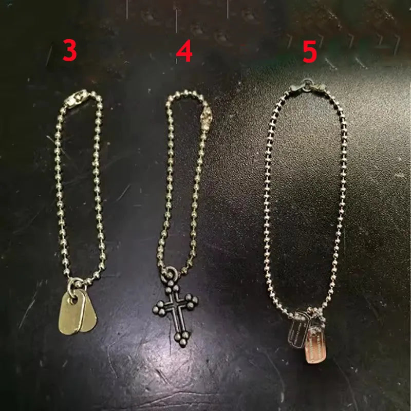 1/6 Scale Cross & Dog Tag Necklace – Soldier Clothes Accessory for 12-Inch Action Figures