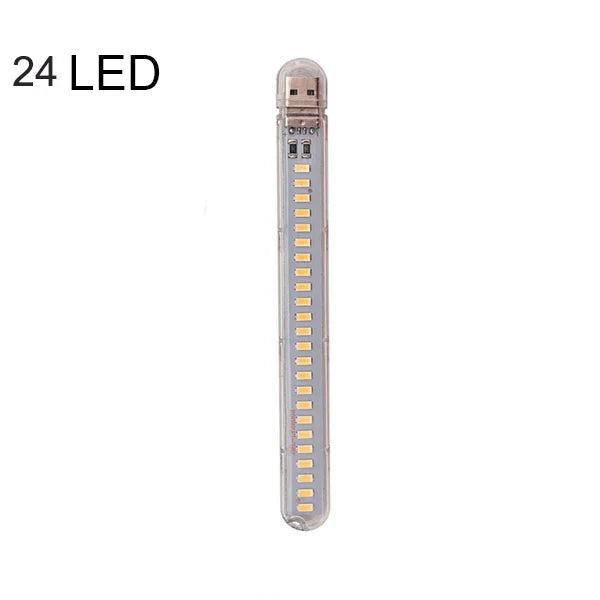 Mini Portable LED USB Light – Touch Sensor Desk Lamp with 3/8/24 LEDs for Reading, PC, Laptop & Power Bank Lighting
