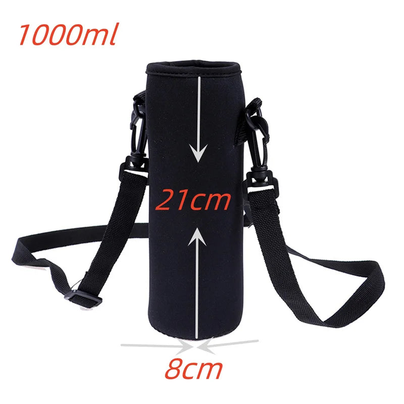 Sports Water Bottle Insulated Sleeve - 750ML/1000ML/1500ML Neoprene Pouch Holder for Travel & Outdoor Bottles