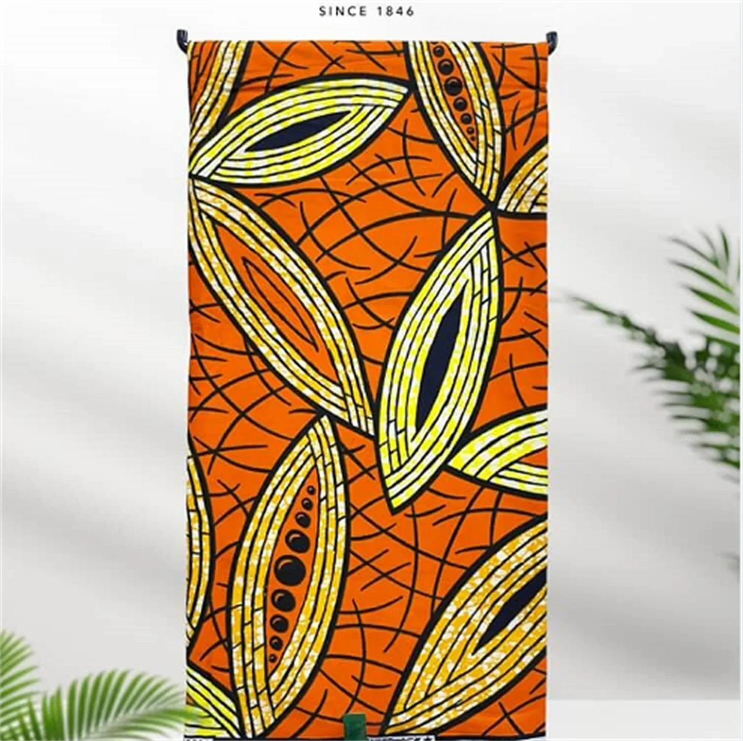 African Real Print Ankara Wax Fabric - Soft 100% Cotton Pagne 6 Yards