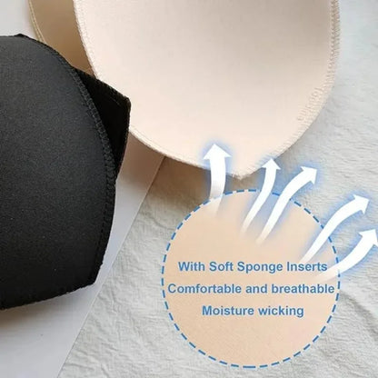 Removable Soft Bra Pads Inserts – Push-Up Breast Enhancer Cups for Sports Bras, Bikini & Swimsuit Comfort Fit