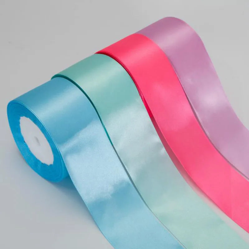 Silk Satin Ribbon Roll - 22M Craft Ribbon for DIY Bows Gift Wrapping Wedding Party Decorations in 6mm to 50mm Sizes