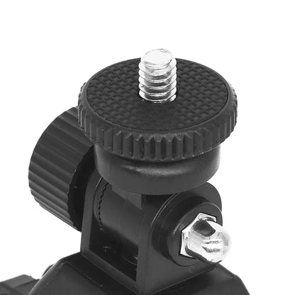 Universal 360° Rotating Bike Handlebar Camera Mount – 1/4” Tripod Clamp for GoPro and Action Cameras