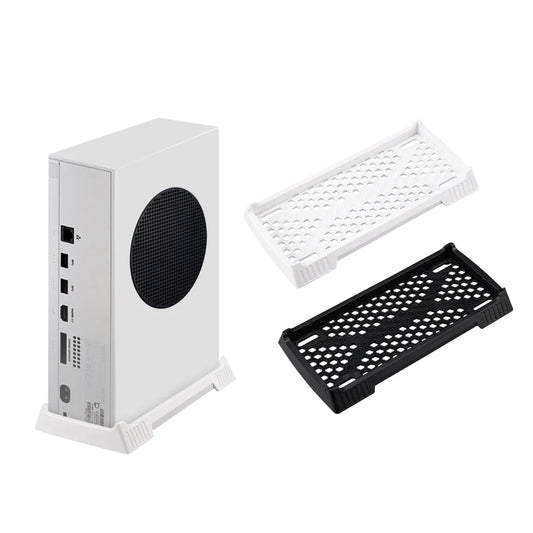 Xbox Series S Vertical Stand with Built-in Cooling Vents – Console Holder Cooling Dock Station Game Accessory Base for Improved Airflow