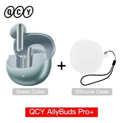 QCY HT10 AilyBuds Pro+ ANC Earbuds - Bluetooth 5.3 Wireless Hi-Res LDAC Earphones with AI Call & Multipoint Connection