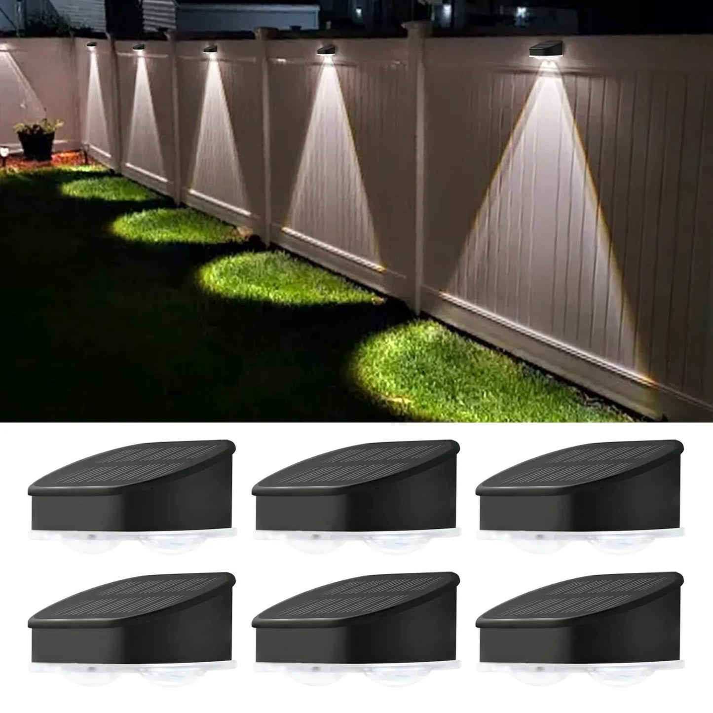 Solar LED Outdoor Wall Light - Waterproof Solar Powered Garden Lamp for Door Number, Balcony & Villa Decor