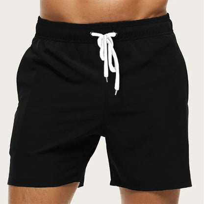 Men’s Quick Dry Swim Trunks – Summer Beach Board Shorts with Side Pockets Mesh Lined Swimwear Bathing Suit