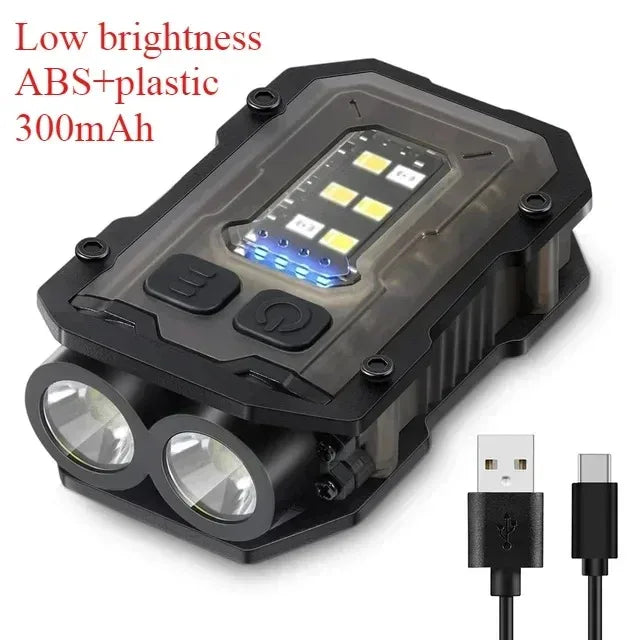 Tactical Mini LED Flashlight - Rechargeable EDC Work Light for Outdoor Camping Hiking and Molle Gear