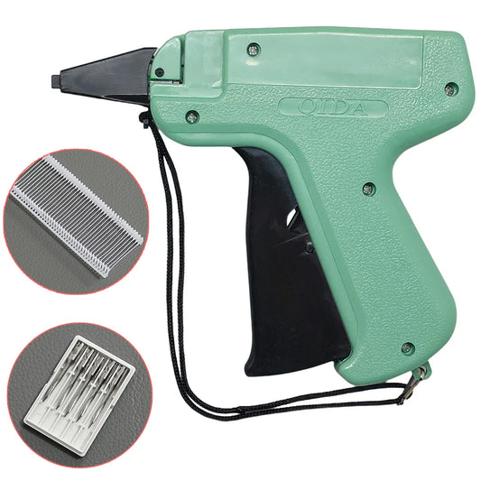 Clothing Tag Gun Kit with 1000 Barbs & 5 Needles — Garment Price Label Tagging Tool for DIY Sewing & Apparel Crafts