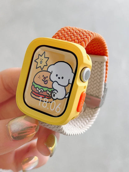 Candy Silicone Apple Watch Case & Strap - Protective Band Cover for Series 11 10 9 8 7 SE 6 5 4 Ultra 49mm 45mm 41mm 44mm 40mm