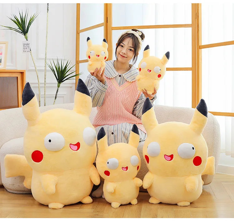 23cm Cute Pokemon Plush Toys — Pikachu, Charizard & Squirtle Soft Sleeping Pillow Dolls, Christmas Gift