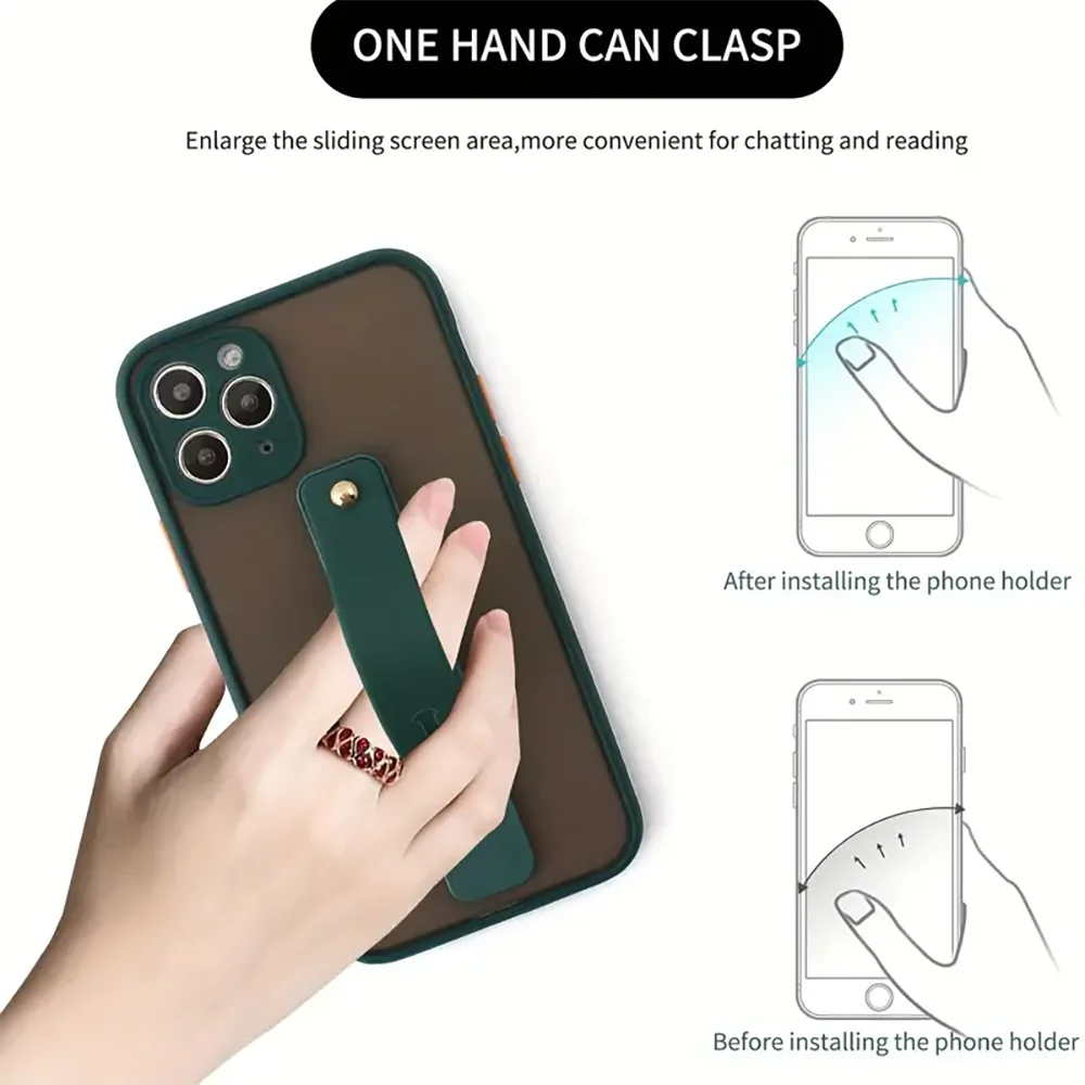 Mobile Phone Ring Finger Bracket – Multi-Functional Portable Desktop Holder Case for Men and Women