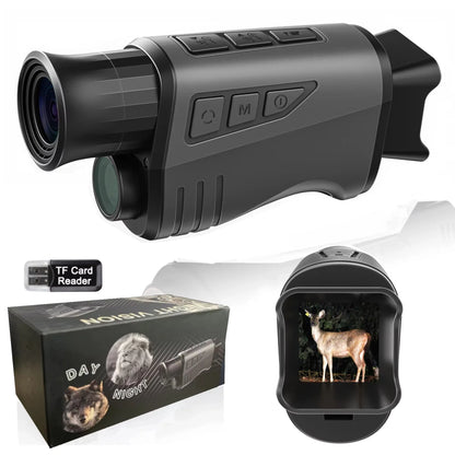 Portable Night Vision Monocular - Handheld Outdoor Telescope for Camping & Field Observation