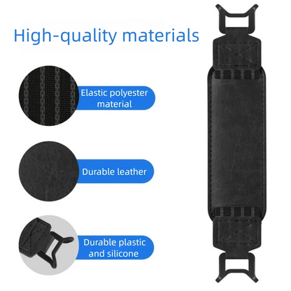Leather Tablet Hand Strap - Universal Anti-Slip Anti-Drop EReader Holder for Kindle iPad Kobo Lenovo Sony & More
