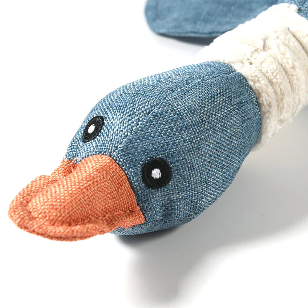 New Dog Toy with Wild Goose Sounds – Teeth Cleaning Chew Toy for Puppies, Training & Household Pet Accessories