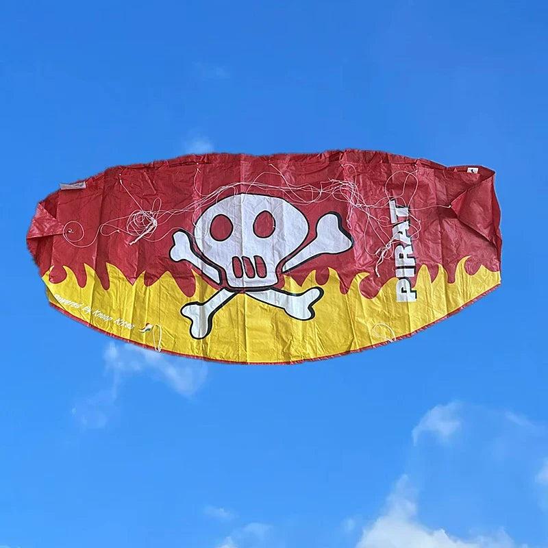 Beginner Kitesurf Dual Line Power Kite - Parafoil Beach Stunt Kite for Surfing and Outdoor Sports