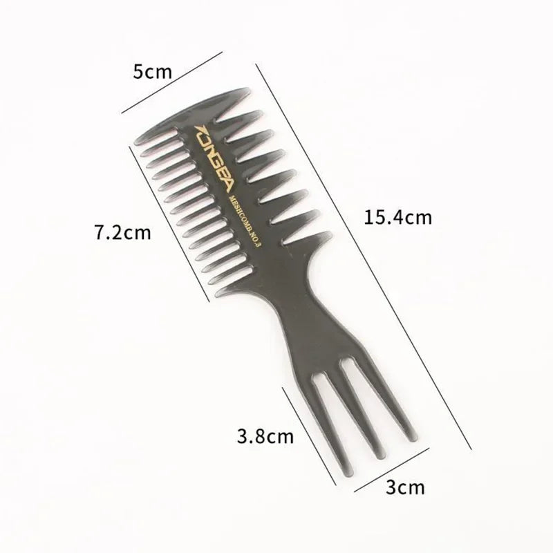 Men's Professional Wide Tooth Hair Comb & Brush – Barber-Grade Hair Styling Tool for Men