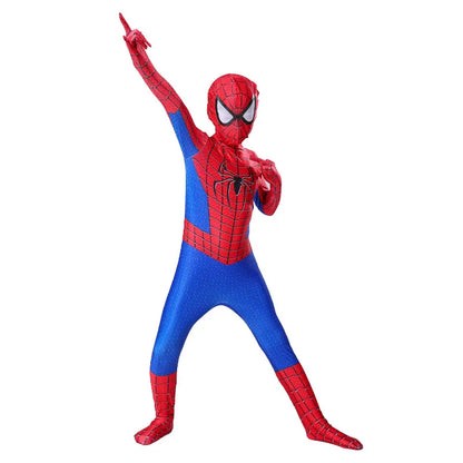 Spiderman Cosplay Jumpsuit for Kids – Miles Morales Superhero Costume, Halloween & Carnival Zentai Bodysuit