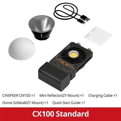 Zhiyun CINEPEER CX100 100W COB LED Video Light - Bi-Color Handheld Photography Fill Light
