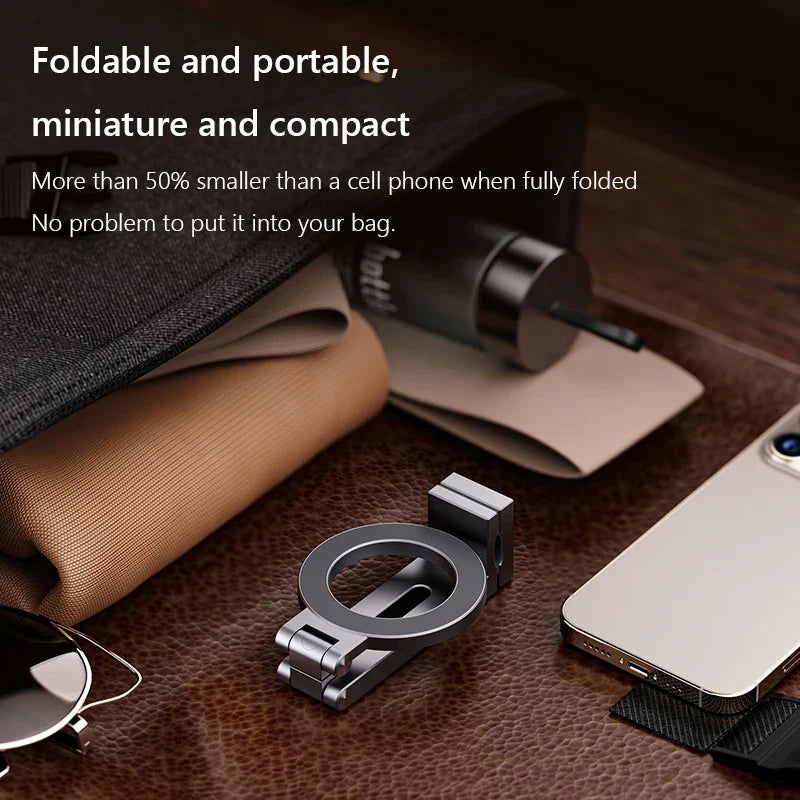 Universal Magnetic Phone Holder - Flexible Rotation, Hands-Free Airplane Phone Mount for iPhone 15 Pro Max Series, Travel Essentials
