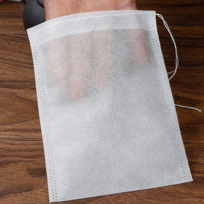 50/100PCS Disposable Tea Filter Bags - Non-Woven Empty Tea Infuser Pouches with String