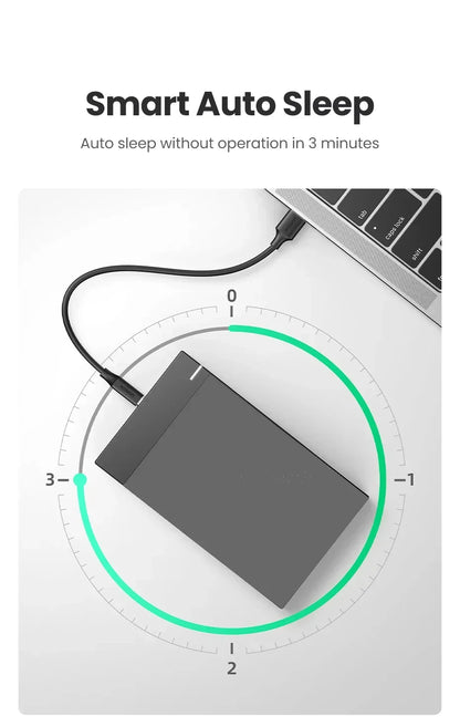 3.5 Inch HDD Case USB 3.0 to SATA External Hard Drive Enclosure | Supports Up to 10TB