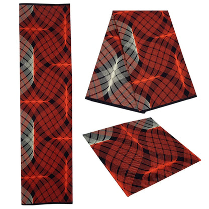 African Ankara Wax Print Fabric - 100% Cotton Real Wax African Patchwork Material for Dresses A-29