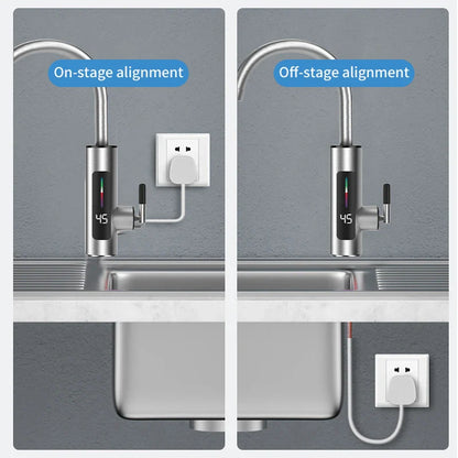 3000W 220V Electric Kitchen Water Heater Tap – Instant Hot & Cold Stainless Steel Faucet Heater