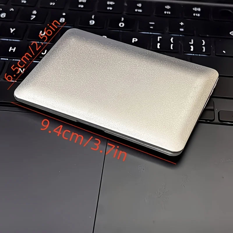 Mini Computer-Shaped Makeup Mirror - Portable Folding Pocket Mirror for Travel & Daily Touch-Ups