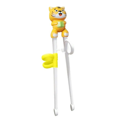 Cartoon Animal Training Chopsticks - Reusable Kids Learning Chopsticks for Baby Self-Feeding