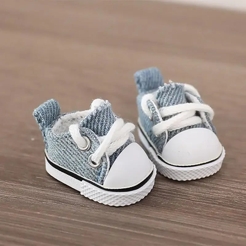 17cm LABUBU Cotton Doll Shoes - Casual Sports Footwear for Dolls, Accessories for Labubu Outfits (Only shoes)