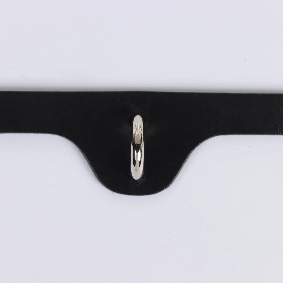 UYEE Harajuku PU Leather Punk Choker Necklace – Gothic Y2K Style Adjustable Collar Belt Pendant Jewelry for Men & Women
