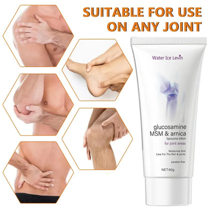 Glucosamine MSM Arnica Joint Cream - Liposome Moisturizing Lotion with Paraben-Free Formula