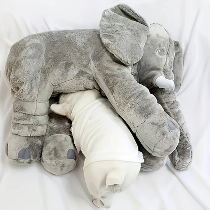 40cm Soft Elephant Plush Toy - Cute Stuffed Animal Sleeping Pillow for Kids, Room Decor & Birthday Gift