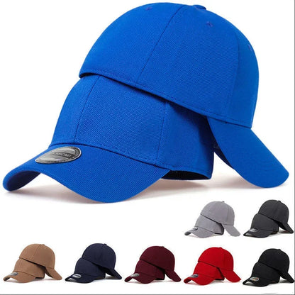 Men's Baseball Cap - Breathable Mesh Fitted Trucker Hat for Outdoor Sports & Sun Protection