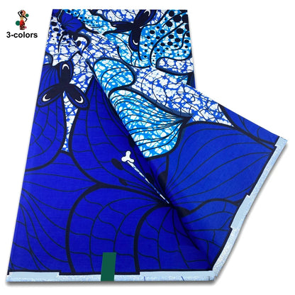 2026 Original African Wax Print Fabric - 100% Cotton Nigerian Ankara Batik Soft Pagne Material