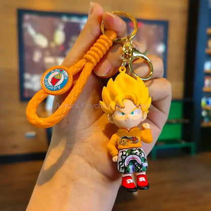 Dragon Ball Z Keychain – Super Saiyan Goku, Bulma, Broly, Piccolo & Majin Buu Car Pendant Toy Gift for Kids