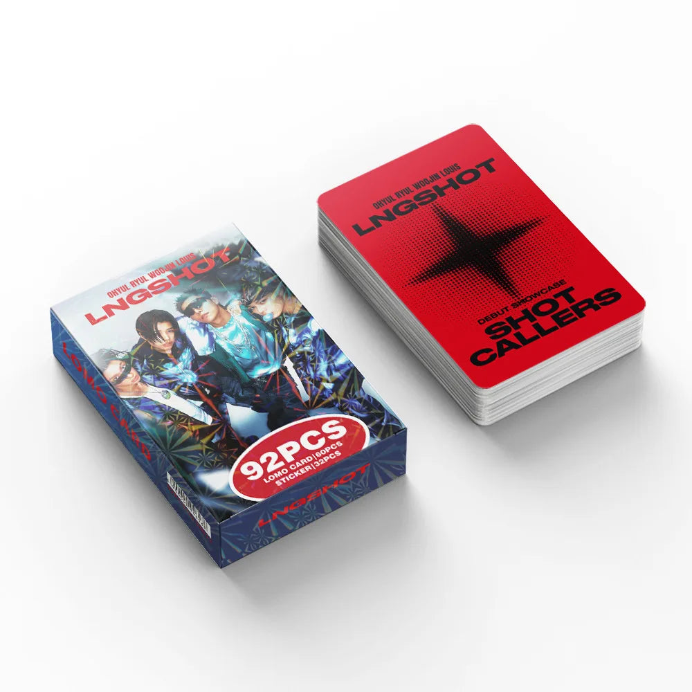 LNGSHOT SHOT CALLERS LOMO Photo Card Set - 92 High-Definition Idol Collectible Fan Cards
