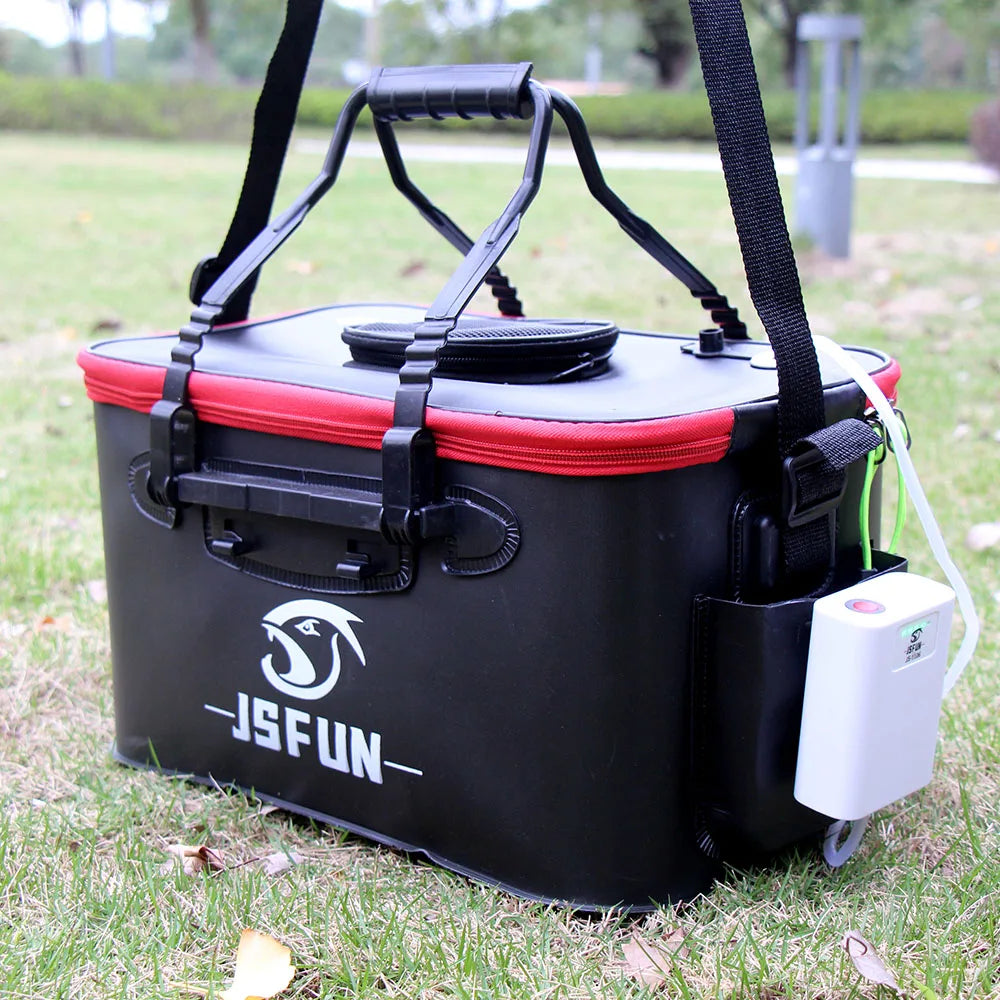 JSFUN USB Rechargeable Fish Tank Pump – Ultra-Quiet Portable Aerator for Outdoor Fishing