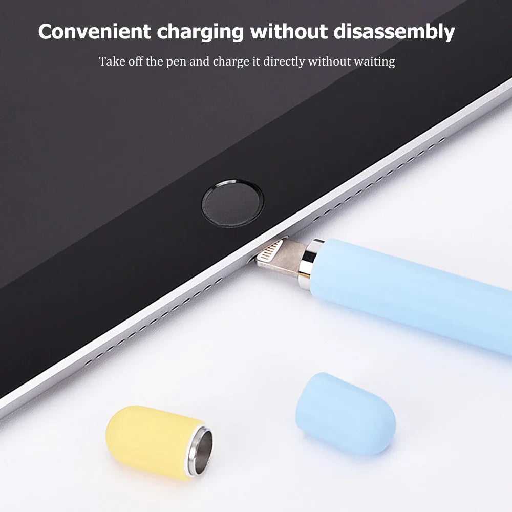 Protective Silicone Cover Case for Apple Pencil 1st and 2nd Generation - Anti-Lost, Scratch Resistant Stylus Case for iPad