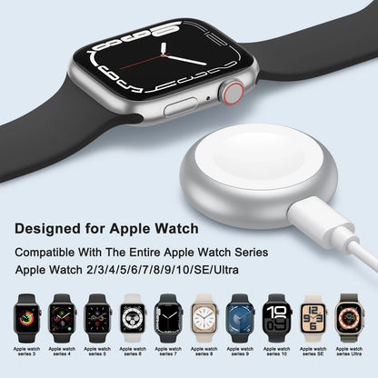 Portable Magnetic Apple Watch Charger with Lanyard – Dock Holder for Ultra 1/2, Series 10–1 & SE Smartwatch Charging Cableless Power Bank Style