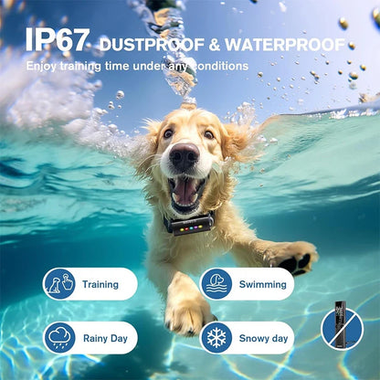 ROJECO Remote Dog Training Collar - 1600FT Waterproof IP67 Electric Bark Control Collar for Pet Training