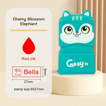 Custom Name Stamp for Kids - Waterproof Washable Personal Label Stamp for Clothes, Socks, School Items & Daily Essentials