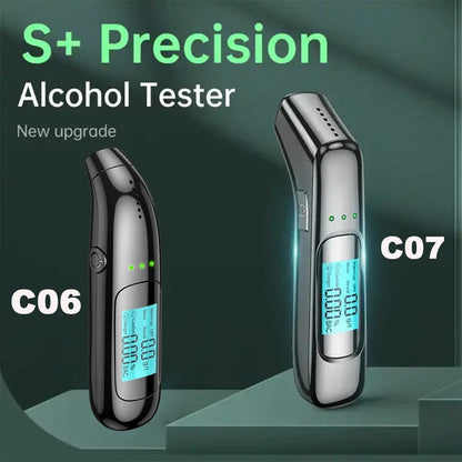 Non-Contact Digital Alcohol Tester - LED Display Breathalyzer Meter for Accurate Alcohol Detection