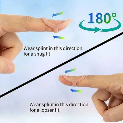 5Pcs Finger Splint Brace — Plastic Joint Support for Fractures, Arthritis, and Finger Correction