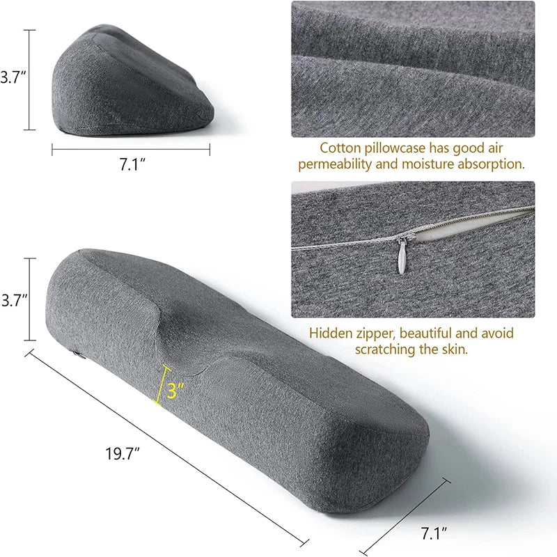 Memory Foam Cervical Pillow – Ergonomic Contour Neck Pillow for Side Sleepers, Orthopedic Support