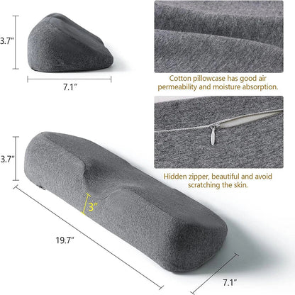 Ergonomic Memory Foam Cervical Pillow | Orthopedic Contour Neck Pillow for Side Sleepers | Supportive Bed Sleeping Pillow